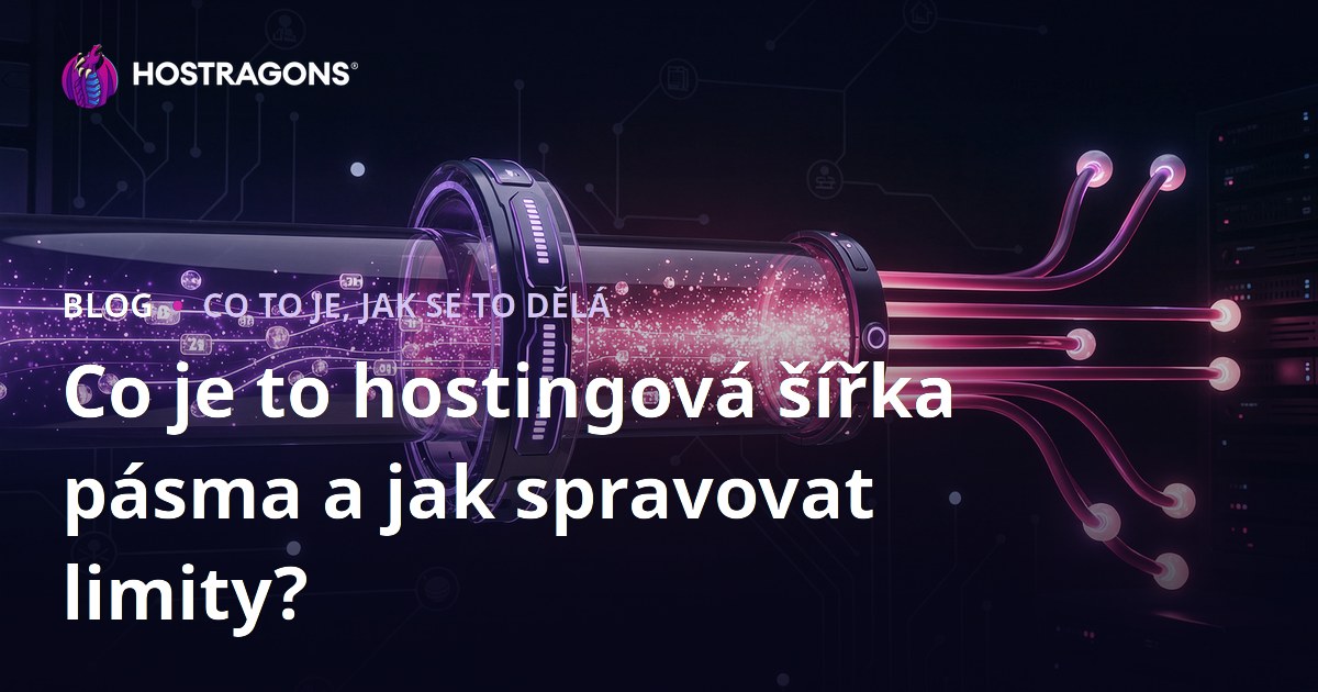 Co je to hostingová šířka pásma a jak spravovat limity?