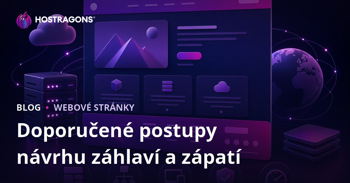 Doporučené postupy návrhu záhlaví a zápatí