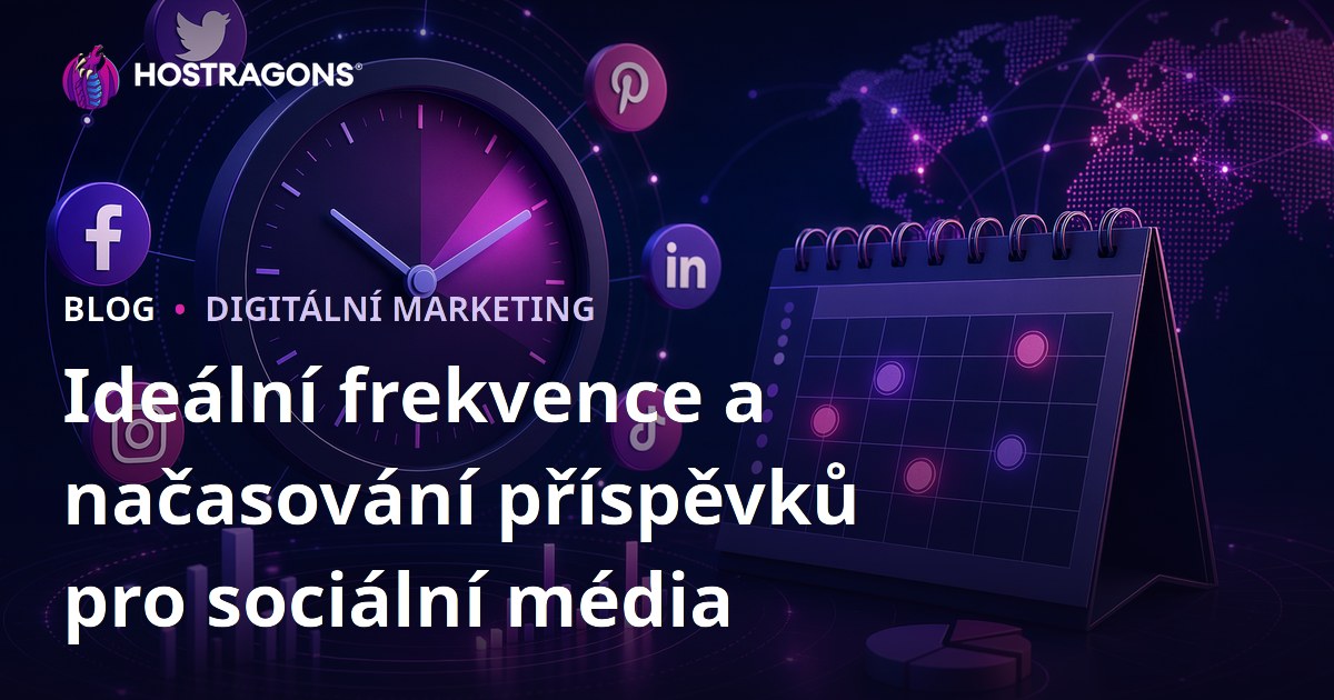 Ideální frekvence a načasování příspěvků pro sociální média