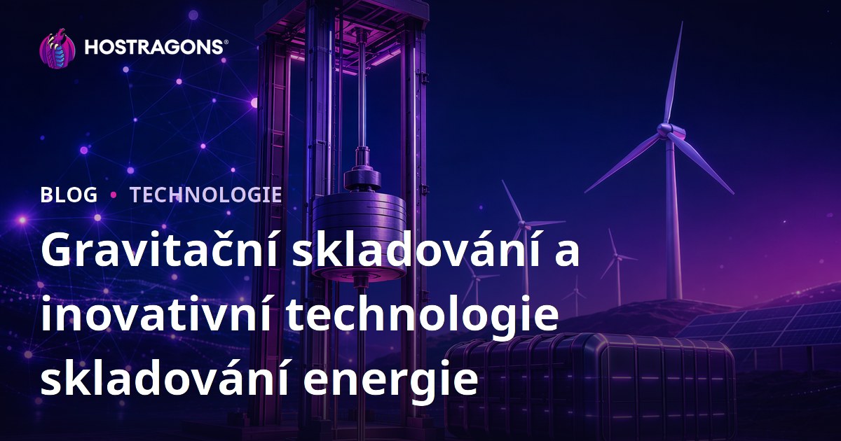 Gravitační skladování a inovativní technologie skladování energie