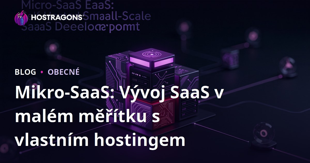 Mikro-SaaS: Vývoj SaaS v malém měřítku s vlastním hostingem