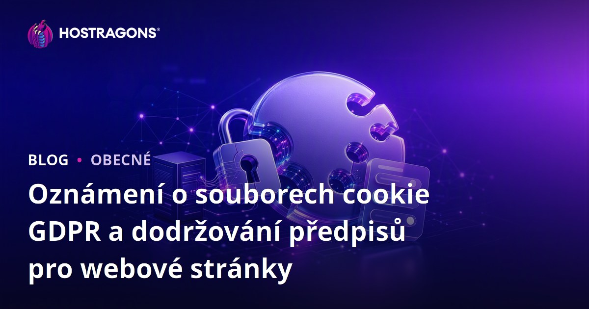 Oznámení o souborech cookie GDPR a dodržování předpisů pro webové stránky