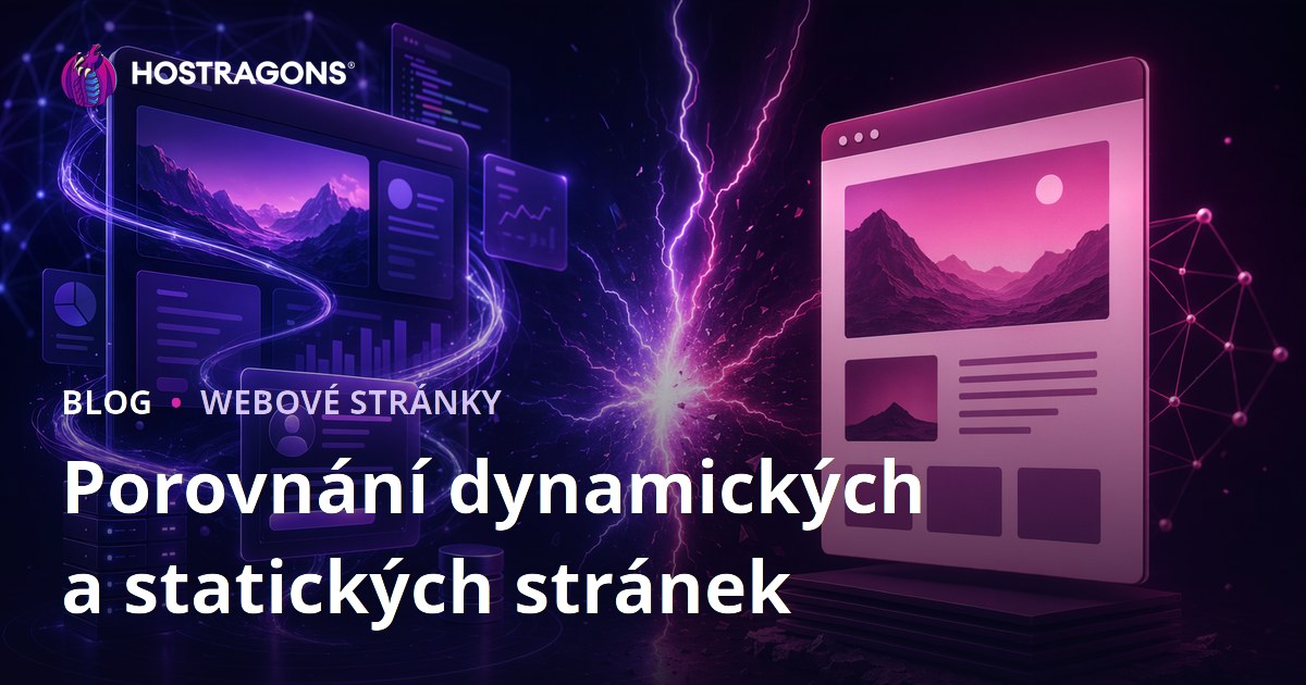 Porovnání dynamických a statických stránek