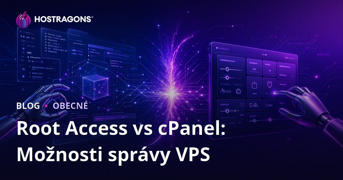 Root Access vs cPanel: Možnosti správy VPS