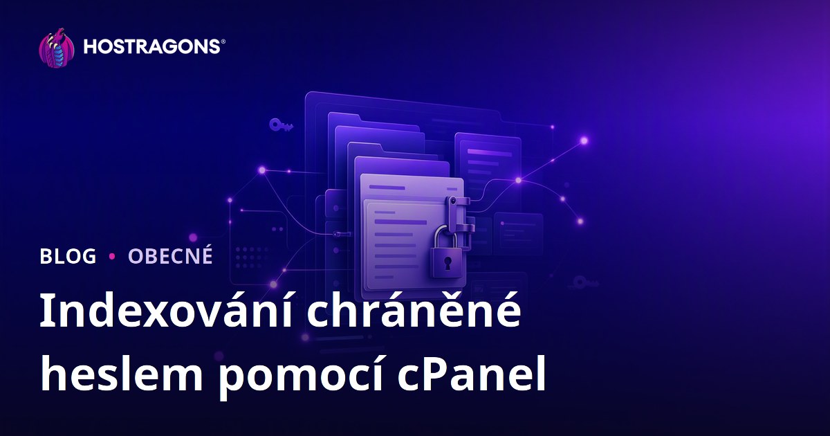Indexování chráněné heslem pomocí cPanel