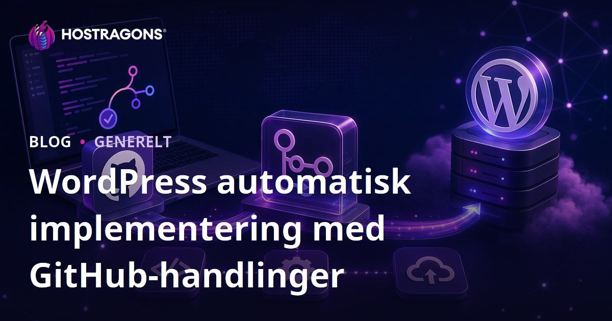 WordPress automatisk implementering med GitHub-handlinger