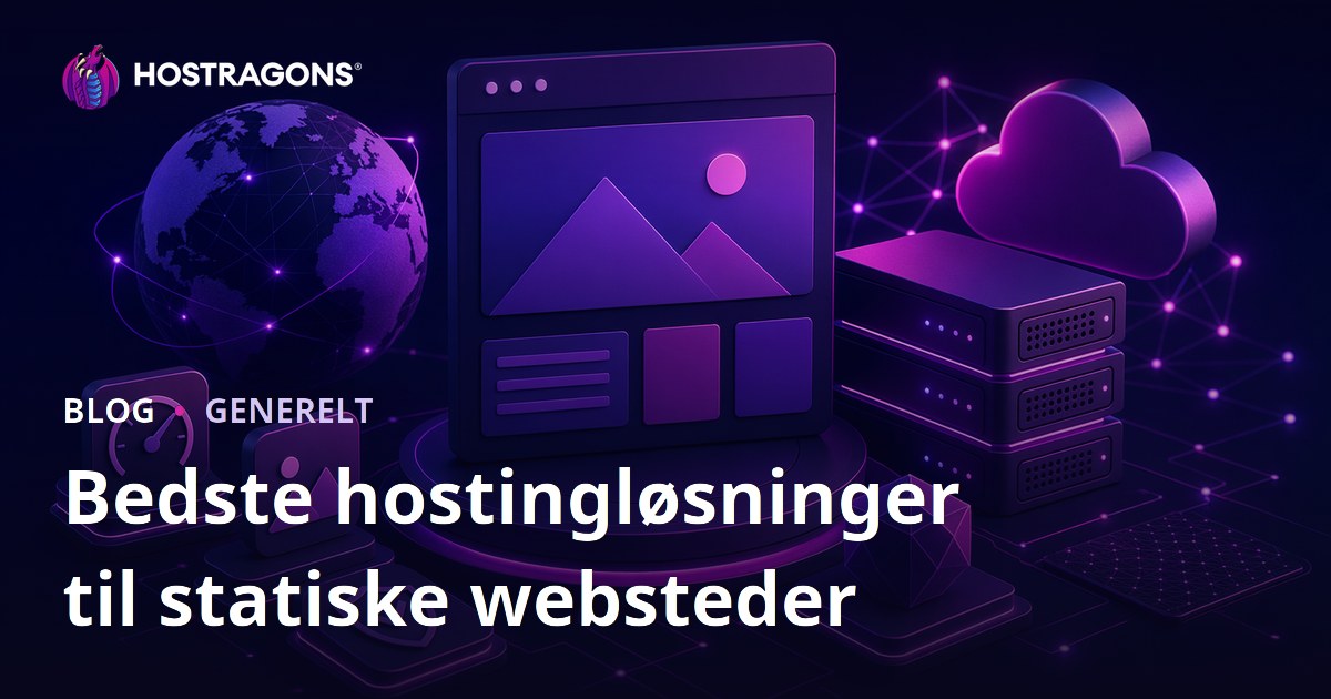 Bedste hostingløsninger til statiske websteder