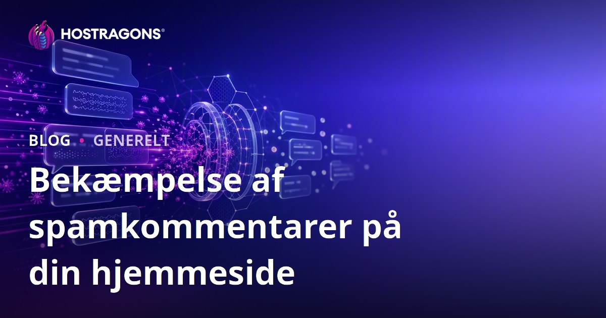 Bekæmpelse af spamkommentarer på din hjemmeside