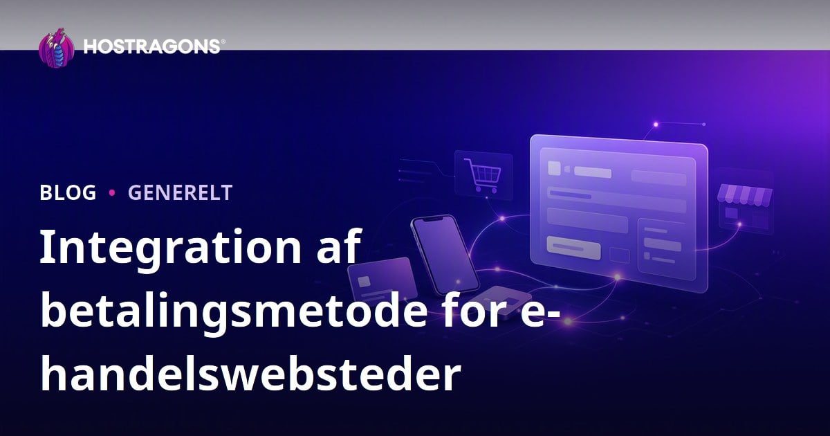 Integration af betalingsmetode for e-handelswebsteder