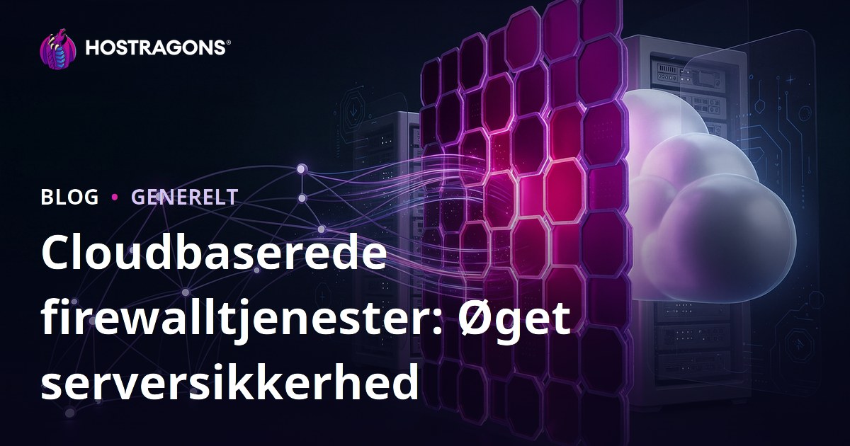 Cloudbaserede firewalltjenester: Øget serversikkerhed