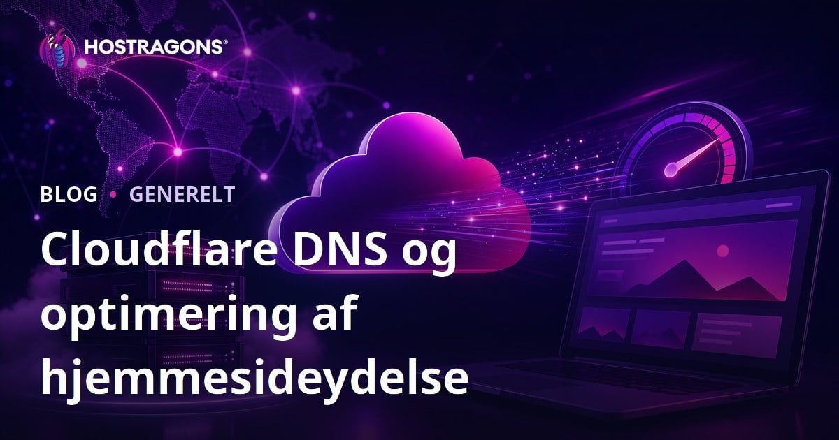 Cloudflare DNS og optimering af hjemmesideydelse