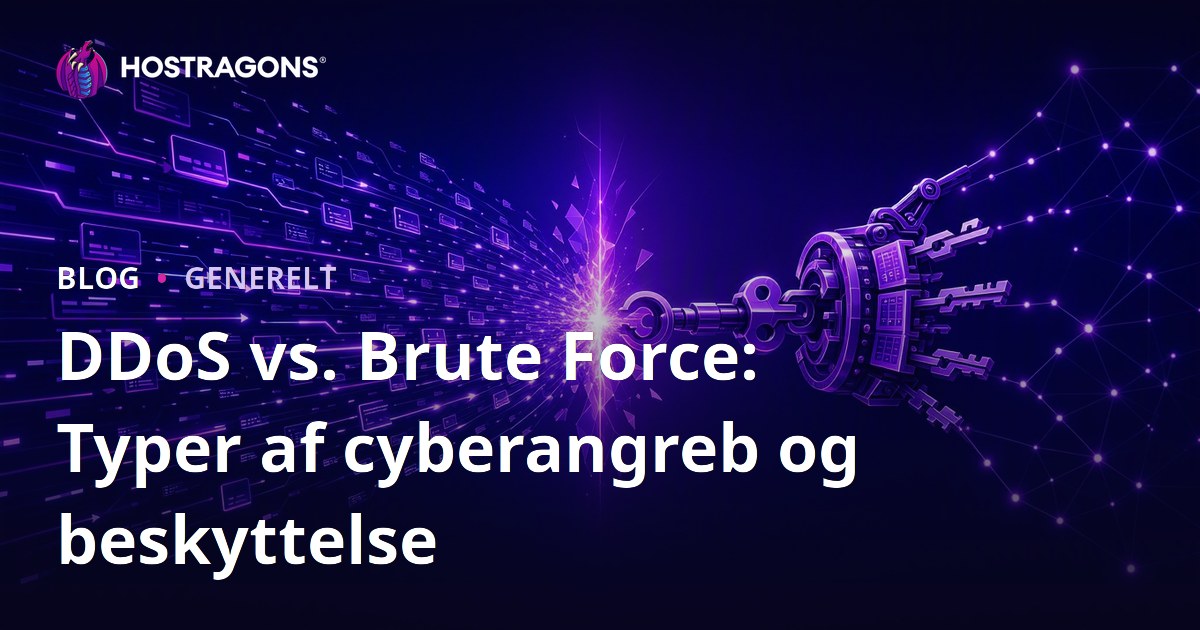 DDoS vs. Brute Force: Typer af cyberangreb og beskyttelse