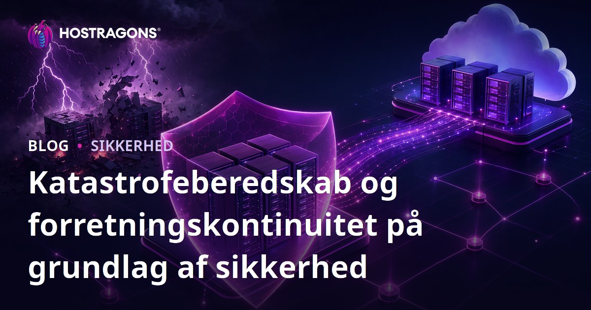 Katastrofeberedskab og forretningskontinuitet på grundlag af sikkerhed