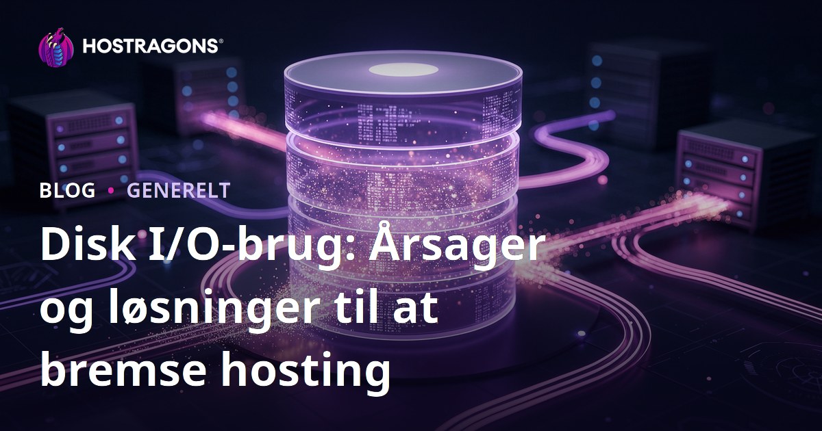 Disk I/O-brug: Årsager og løsninger til at bremse hosting