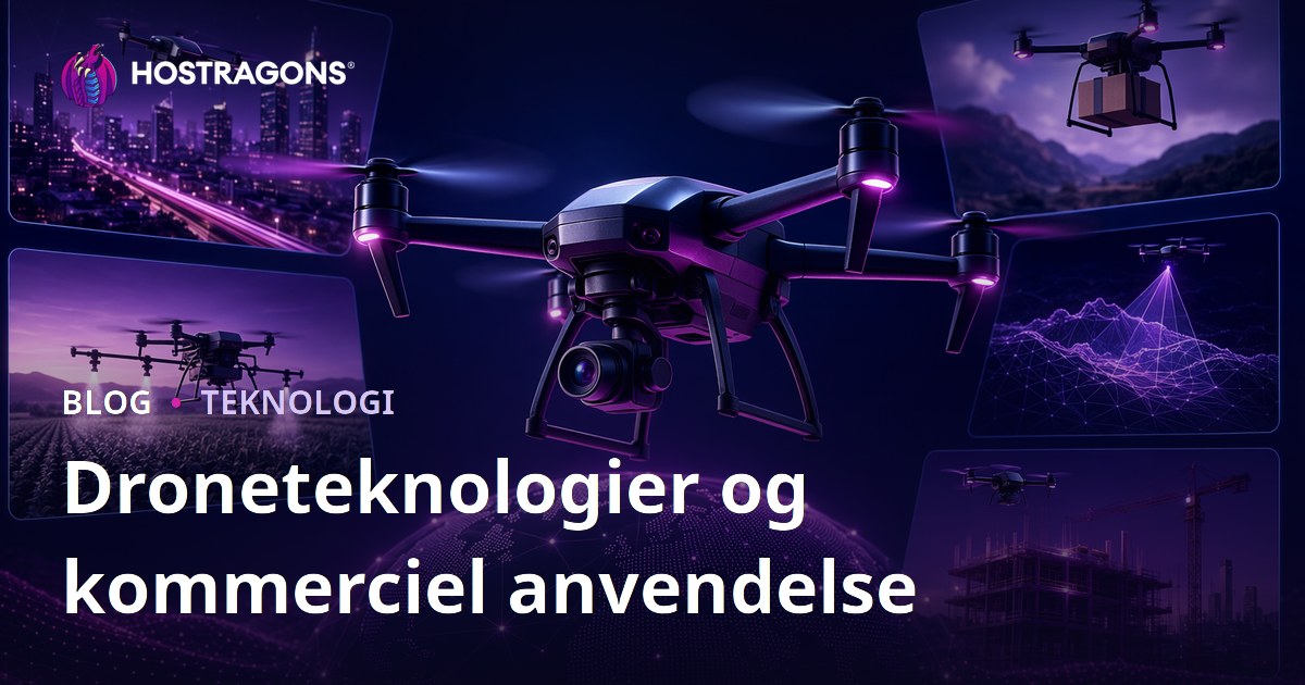 Droneteknologier og kommerciel anvendelse