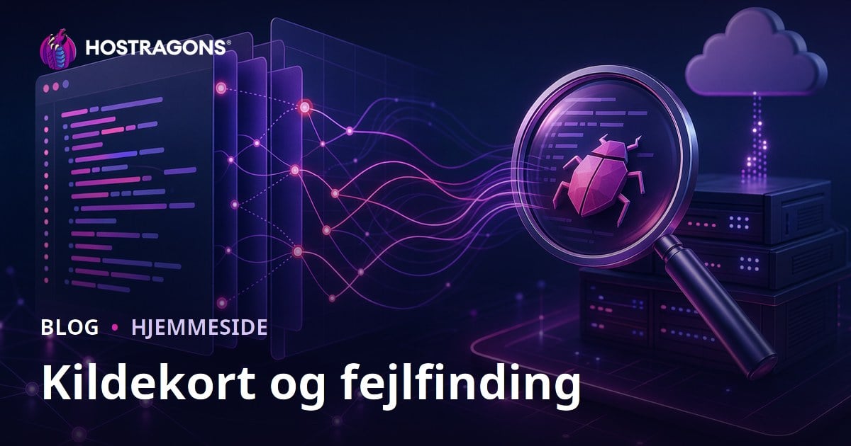 Kildekort og fejlfinding