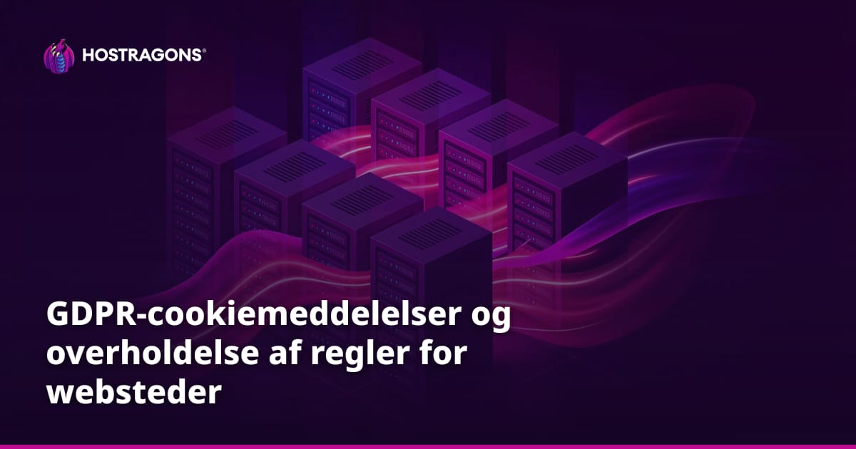 GDPR-cookiemeddelelser og overholdelse af regler for websteder