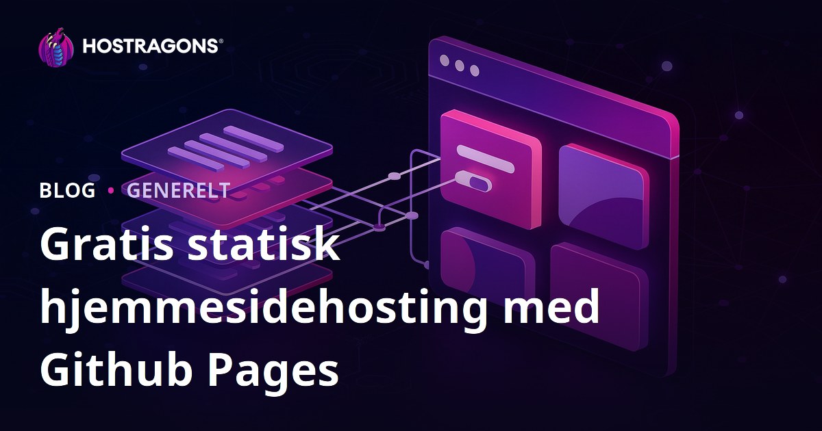 Gratis statisk hjemmesidehosting med Github Pages