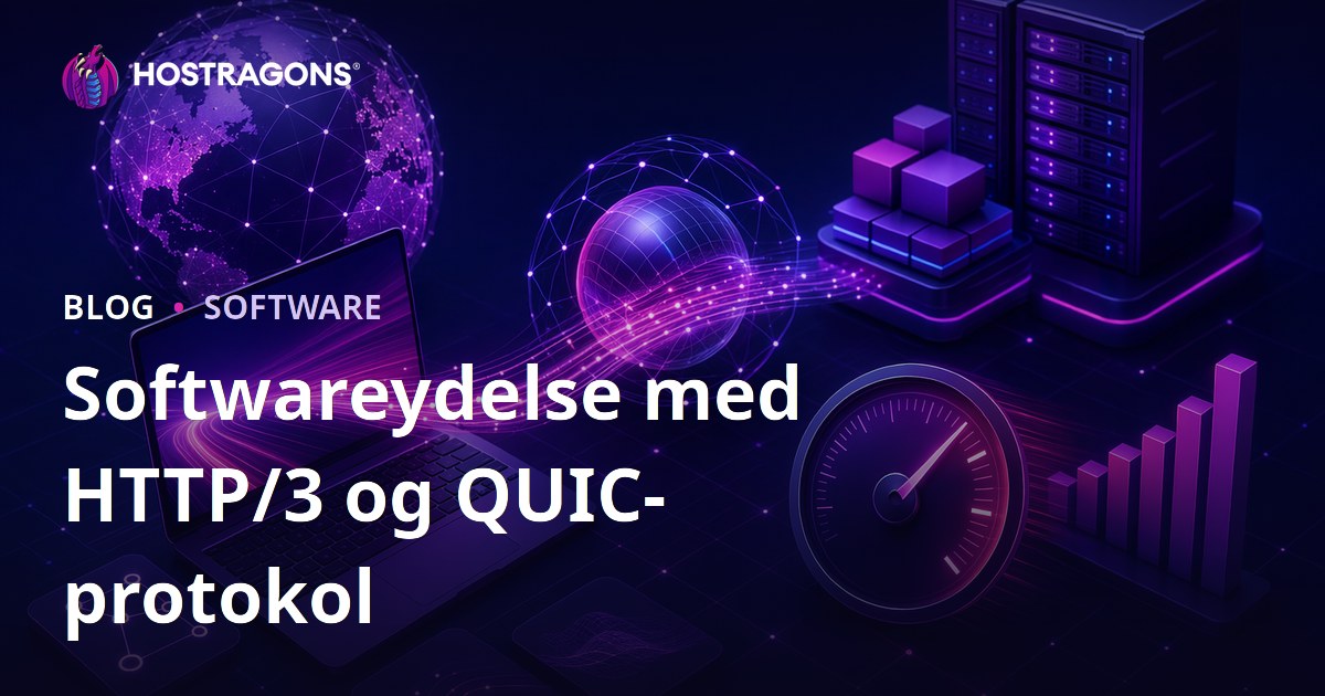 Softwareydelse med HTTP/3 og QUIC-protokol