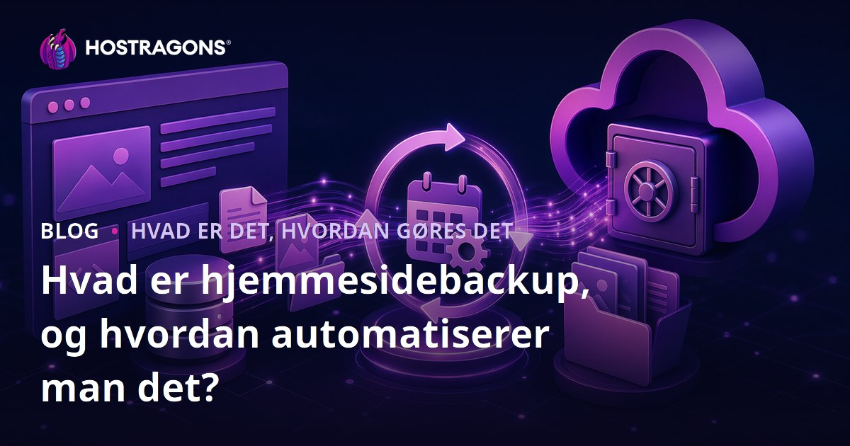 Hvad er hjemmesidebackup, og hvordan automatiserer man det?