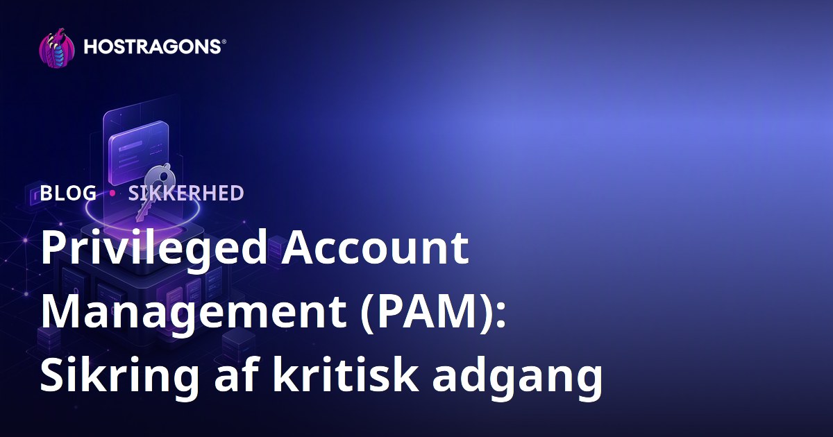 Privileged Account Management (PAM): Sikring af kritisk adgang