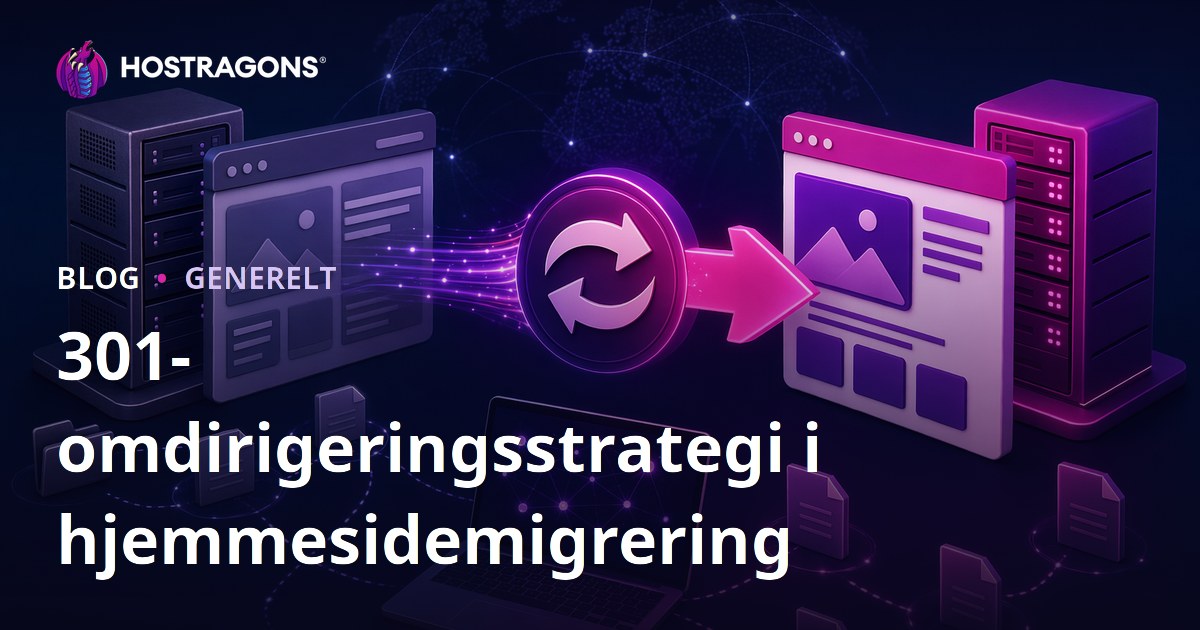 301-omdirigeringsstrategi i hjemmesidemigrering