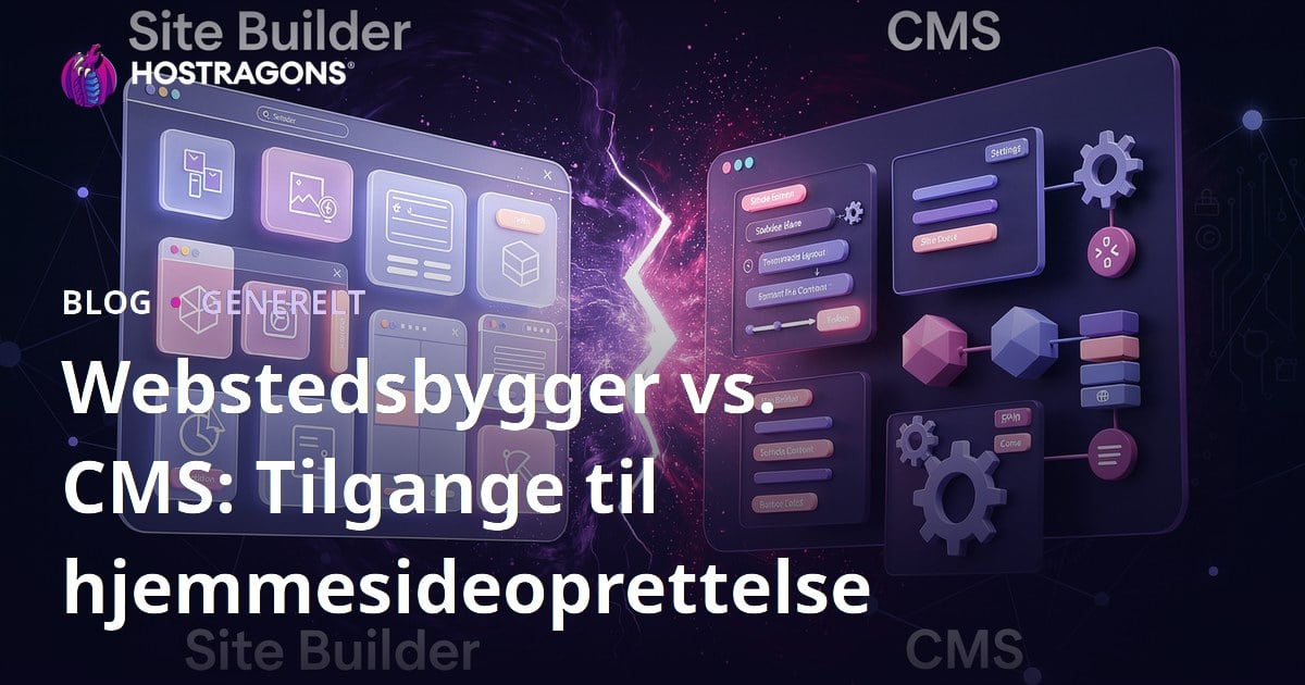 Webstedsbygger vs. CMS: Tilgange til hjemmesideoprettelse