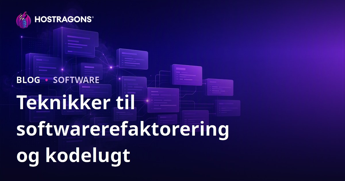 Teknikker til softwarerefaktorering og kodelugt
