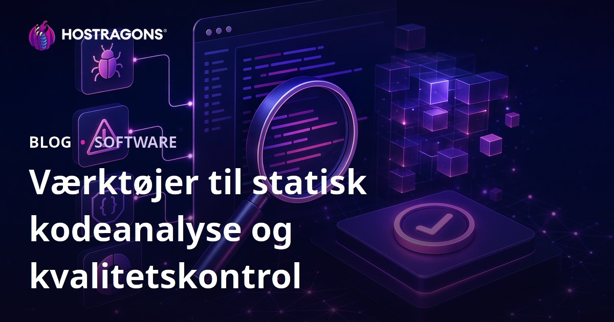 Værktøjer til statisk kodeanalyse og kvalitetskontrol