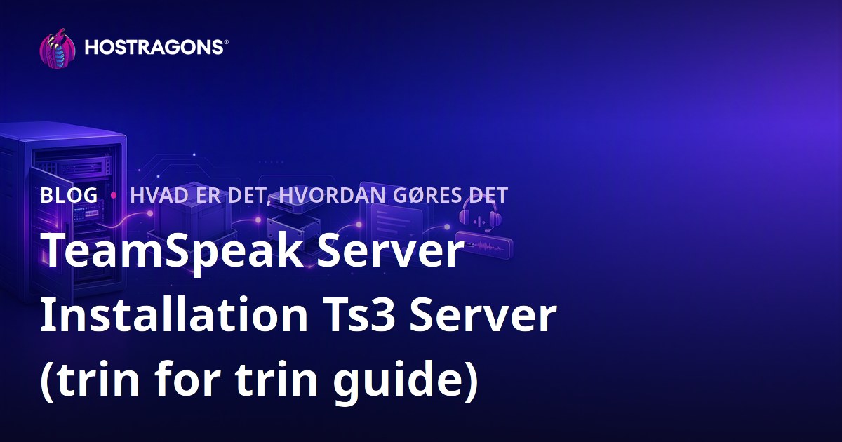 TeamSpeak Server Installation Ts3 Server (trin for trin guide)