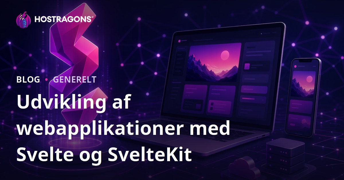 Udvikling af webapplikationer med Svelte og SvelteKit