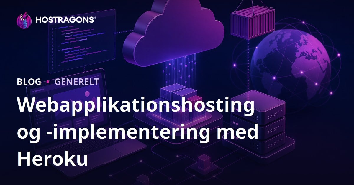 Webapplikationshosting og -implementering med Heroku