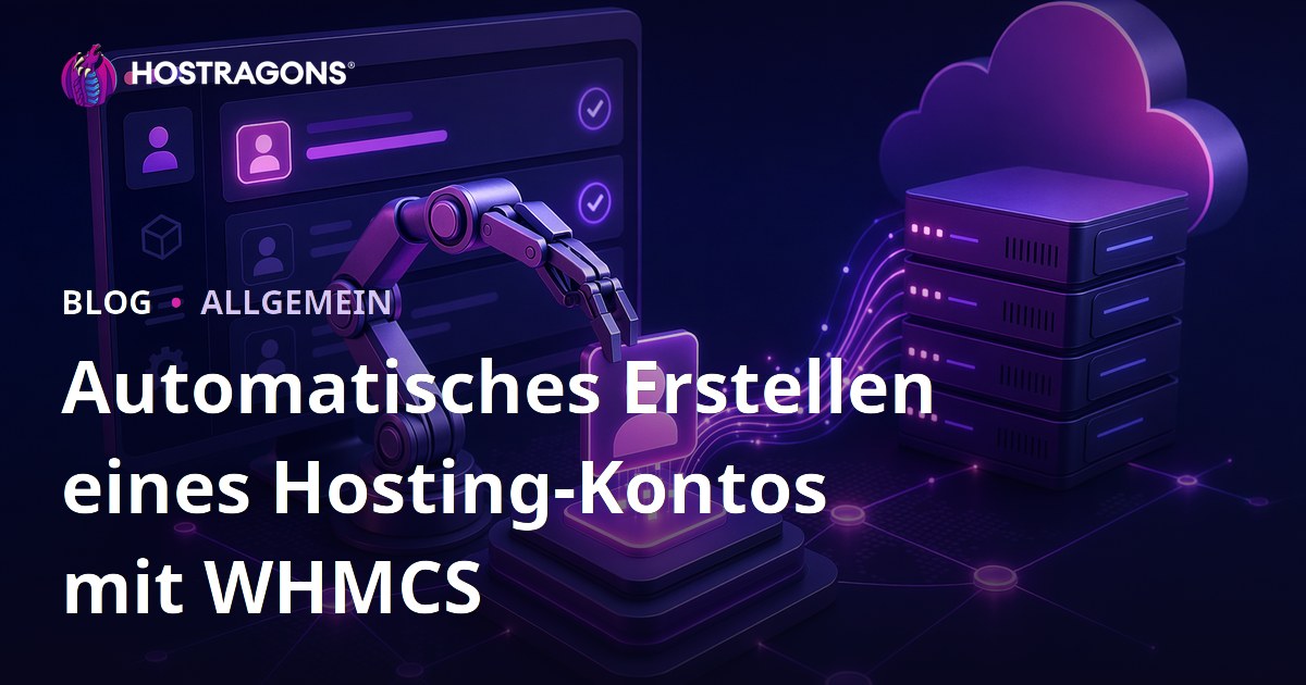 Automatisches Erstellen eines Hosting-Kontos mit WHMCS
