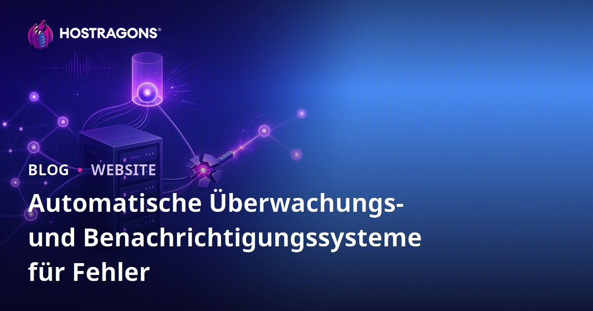 Automatische Überwachungs- und Benachrichtigungssysteme für Fehler