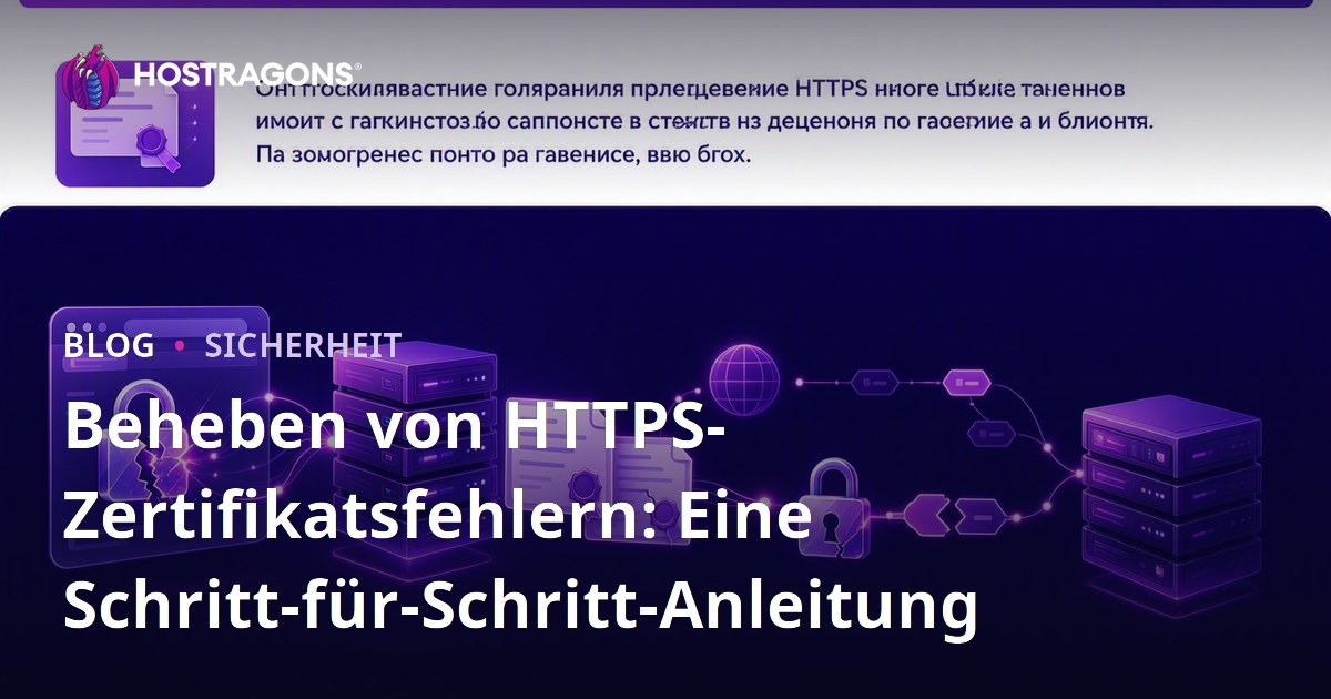 Beheben von HTTPS-Zertifikatsfehlern: Eine Schritt-für-Schritt-Anleitung