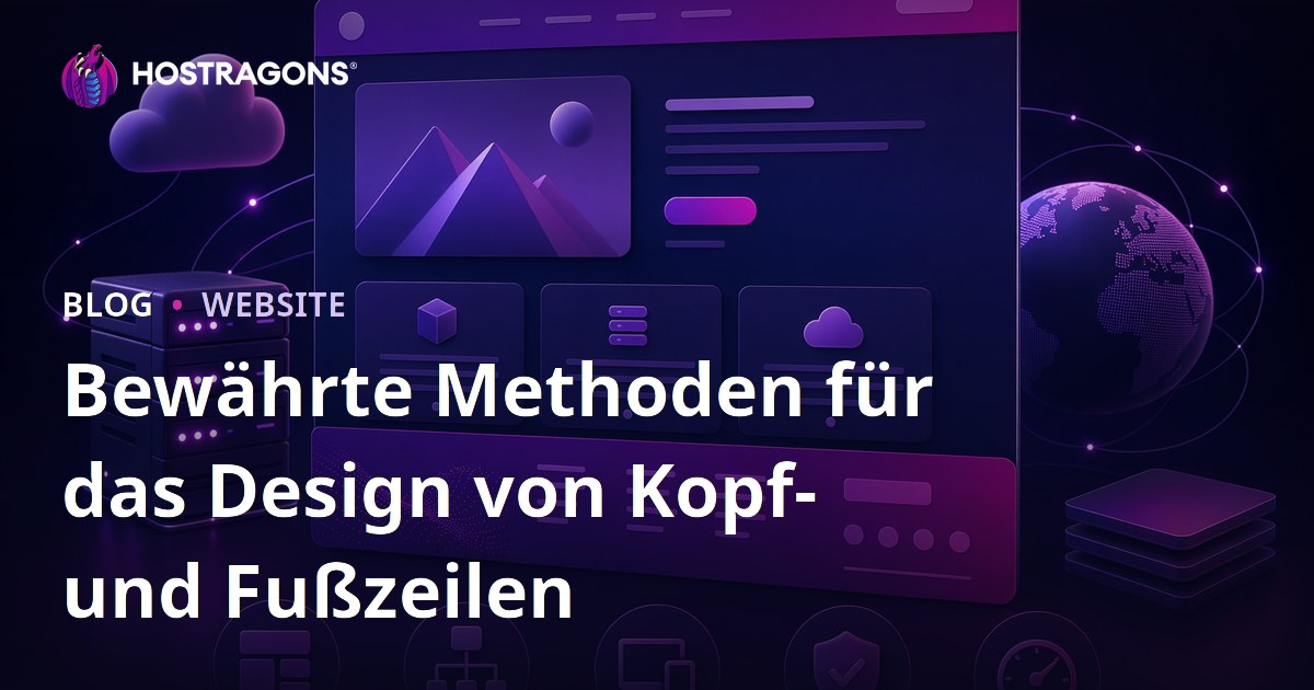 Bewährte Methoden für das Design von Kopf- und Fußzeilen
