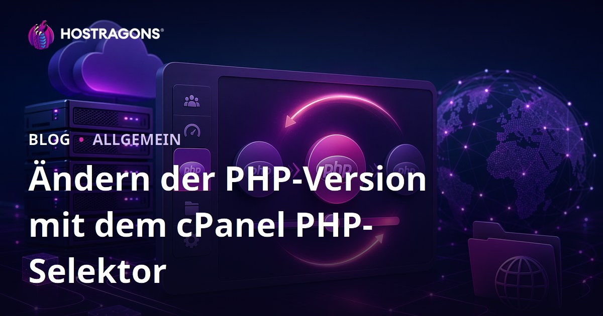 Ändern der PHP-Version mit dem cPanel PHP-Selektor