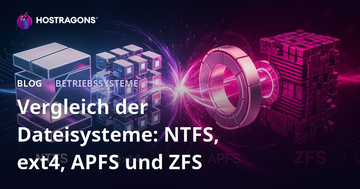 Vergleich der Dateisysteme: NTFS, ext4, APFS und ZFS