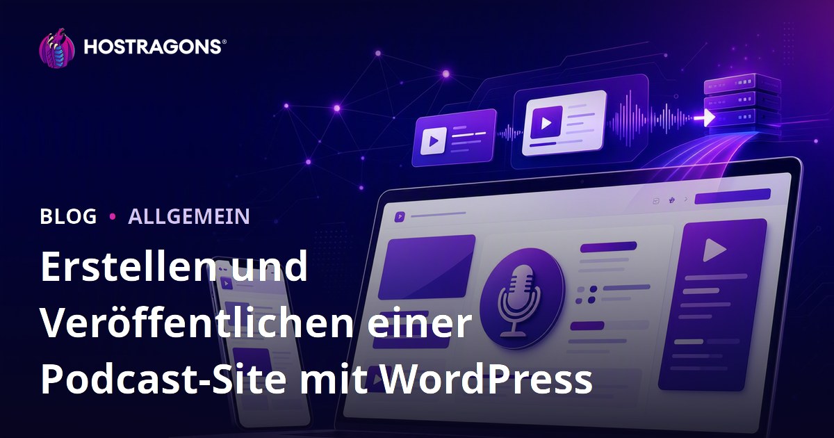 Erstellen und Veröffentlichen einer Podcast-Site mit WordPress