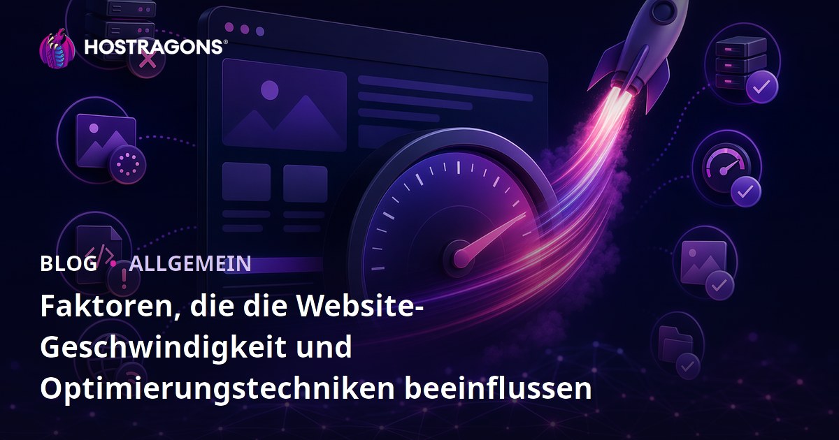 Faktoren, die die Website-Geschwindigkeit und Optimierungstechniken beeinflussen