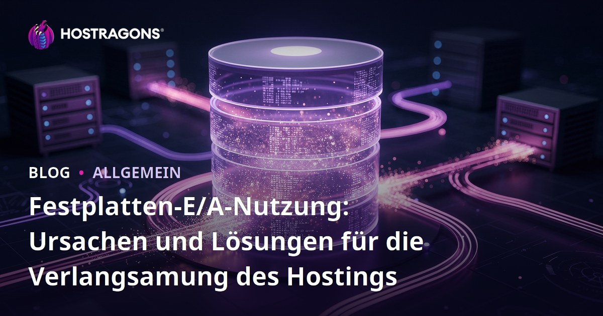 Festplatten-E/A-Nutzung: Ursachen und Lösungen für die Verlangsamung des Hostings