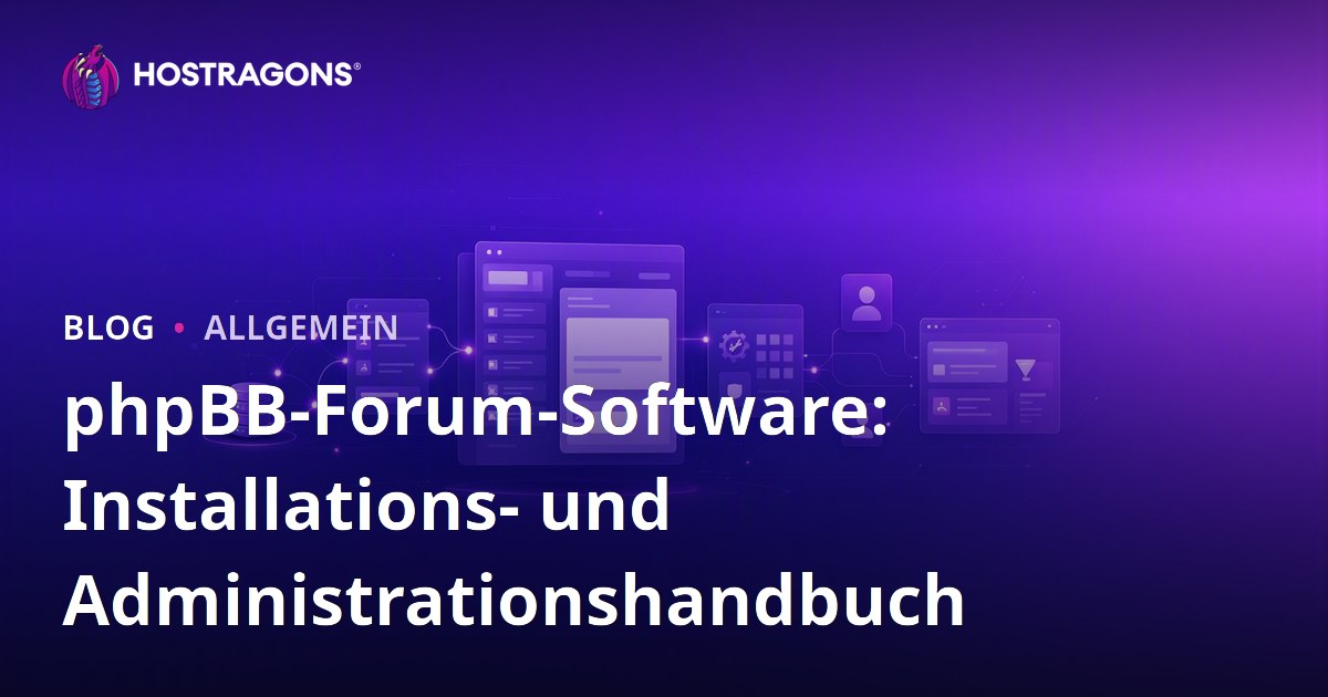 phpBB-Forum-Software: Installations- und Administrationshandbuch