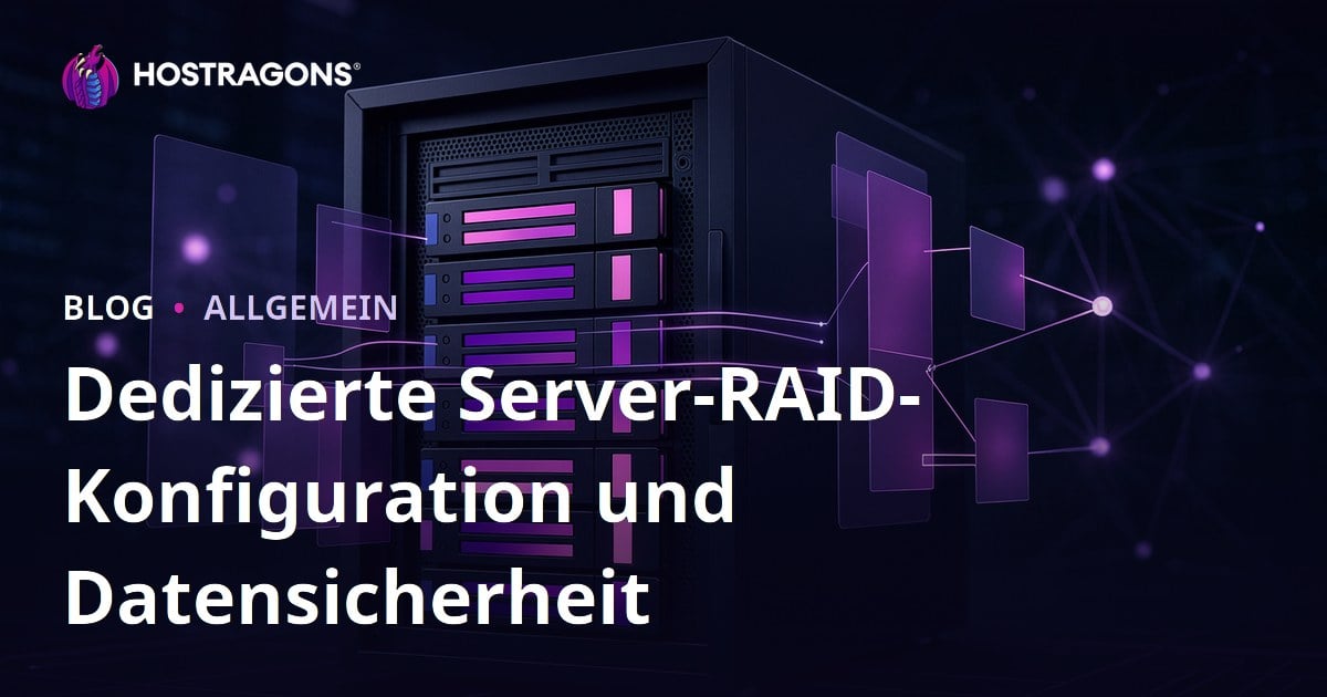 Dedizierte Server-RAID-Konfiguration und Datensicherheit