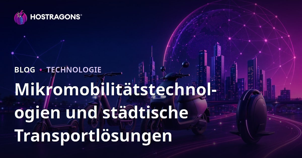 Mikromobilitätstechnologien und städtische Transportlösungen
