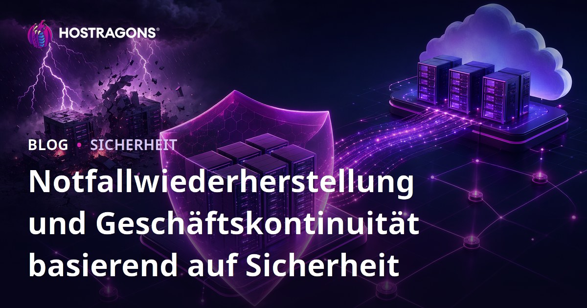Notfallwiederherstellung und Geschäftskontinuität basierend auf Sicherheit