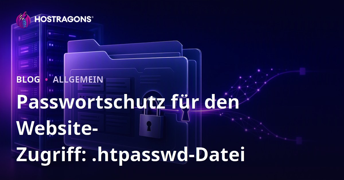 Passwortschutz für den Website-Zugriff: .htpasswd-Datei