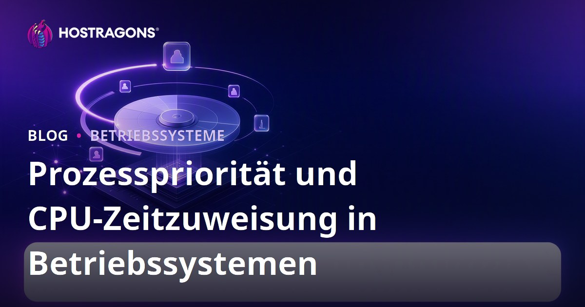 Prozesspriorität und CPU-Zeitzuweisung in Betriebssystemen