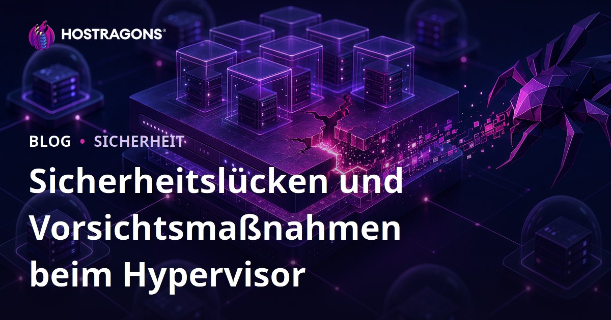 Sicherheitslücken und Vorsichtsmaßnahmen beim Hypervisor