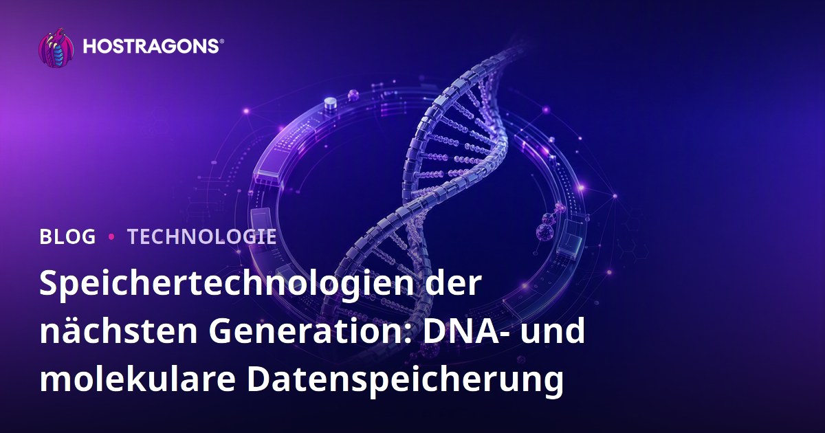 Speichertechnologien der nächsten Generation: DNA- und molekulare Datenspeicherung