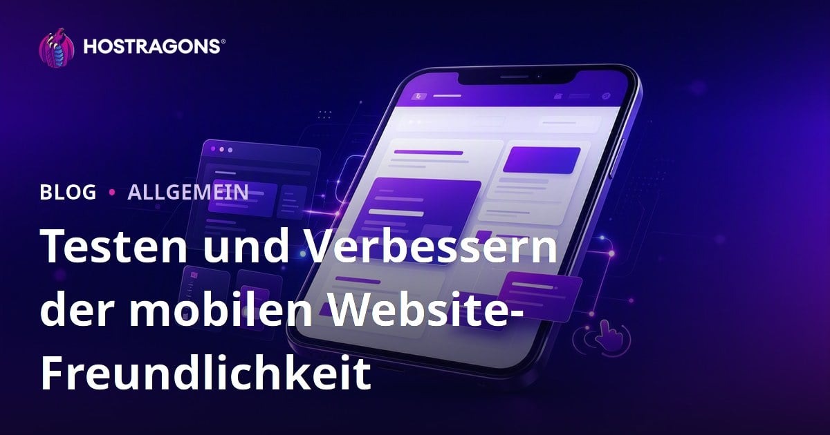 Testen und Verbessern der mobilen Website-Freundlichkeit